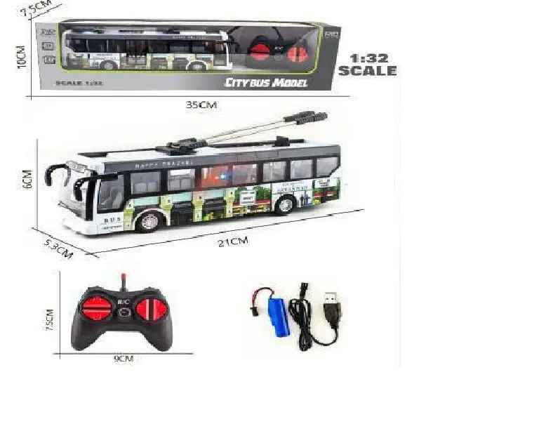 Rc City Bus White